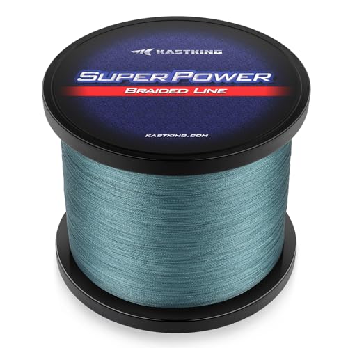 KastKing Superpower Low-Vis Gray Braided Fishing Line 500M(547 Yard)-12LB