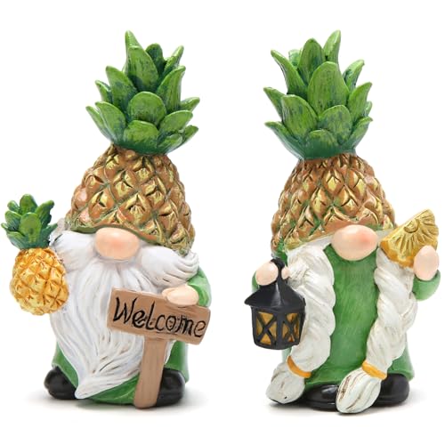 Hodao Exquisite Pineapple Gnomes Decor - Summer Decorations, Themed Gift - Indoor/Outdoor Ornament - Home Decor - Welcome Summer with Creative Home and Garden Decor…