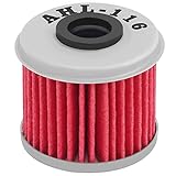 AHL 116 Oil Filter for Honda CRF450X CRF450 X 444 2005 2006 2007 2008 2009/CRF450R CRF450 CRF 450R 450 replaces part # 15412-MEB-67 15412-MEN-671 8000 A7019 2521231 (Pack of 8)