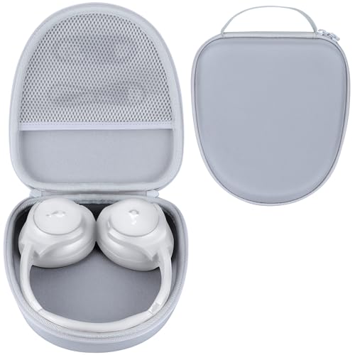 RIYADAone Hard Case Replacement for Anker Soundcore Life Q20 Q30 Q35 Q40 Q45 Q20+ Q20i Hybrid Active Noise Cancelling Headphones (Gray Case)