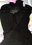 Chiffon Saudi First Class Quality Long Saudi Niqab burqa Hijab Face cover Veil Islam Islamic Jilbab (Black x Black Satin)