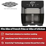 Instant Vortex Plus 6QT Air Fryer with Odor Erase Technology, 6-in-1 Functions that Crisps, Roasts, Broils, Dehydrates, Bakes & Reheats, 100+In-App Recipes, from the Makers of Instant Pot,1700W,Black