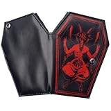 kreepsville 666 Goathead Satanic Sigil Baphomet Coffin Wallet