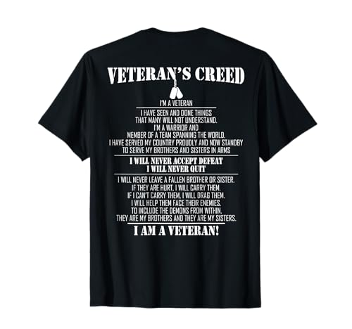 Veteran's creed I'm a veteran T-Shirt