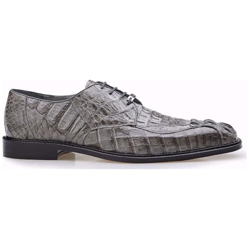 Belvedere Chapo Genuine Hornback Crocodile Oxford Shoe 13 Grey