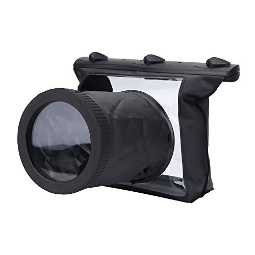 Camera Waterproof Housing Bag, Waterproof HD Underwater Housing Case Dry Bag Pouch for SLR DSLR Camera, with Transparent Lens Design and Big Bag Space