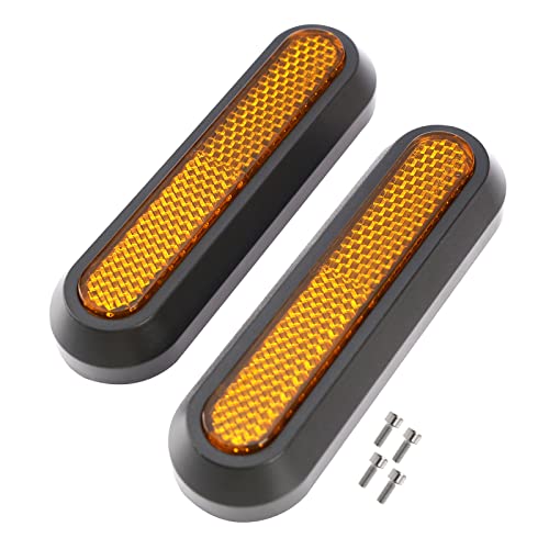 SING F LTD 2PCS Rear Side Wheel Cover Reflector Protective Decals Replacement Compatible with Xiaomi M365 Essential 1S Pro Pro 2 Electric Scooter - Spare Parts for E-Scooter