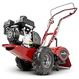 EARTHQUAKE Victory Rear Tine Tiller, Powerful 209cc 4-Cycle Viper Engine, Rugged Bronze Gear Transmission, Counter-Rotating Tines, Instant Reverse, Pneumatic Wheels, Model: 39381, Red/Black