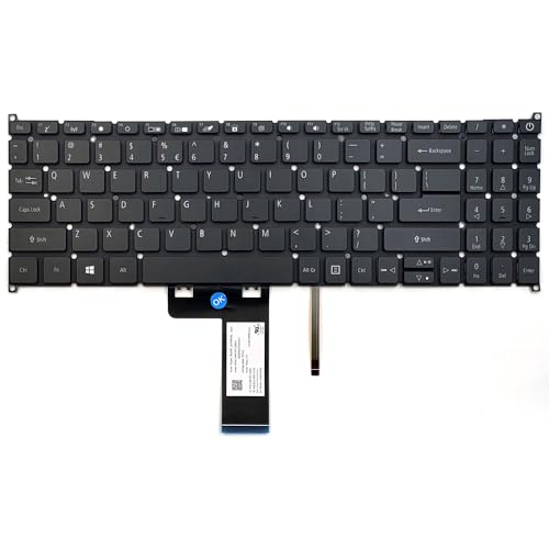 KGIGIBE Replacement Backlit Keyboard for Acer Aspire 5 A515-43G N19C3 A515-44 A515-46 A515-52 A515-54 A515-56G N19C1 N19H1 Laptop US