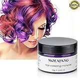 4 Colors Temporary Hair Color Wax Silver Grey Purple Red Blue Natural Hairstyle Cream Professional Coloring Mud for Men Women Kids Party Cosplay Date Halloween