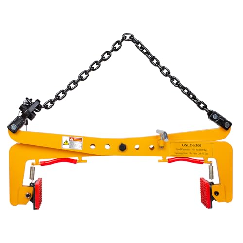 GRYVOZE 1100 lbs Granite Slab Lifting Clamp, Adjustable Range: 13"-28", Heavy Duty Stone Scissor Lifter Clamp for Carrying and Vertical Transport of Marble, Concrete Blocks, Slate Sheets, Curb Stones