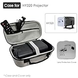 DUPULEE HY320 Projector Carrying Case and Lens Cap,Hard Travel Storage Bag Compatible with Magcubic HY320 Projector(Only Carrying Case + Lens Cap)， HY320 Accessories