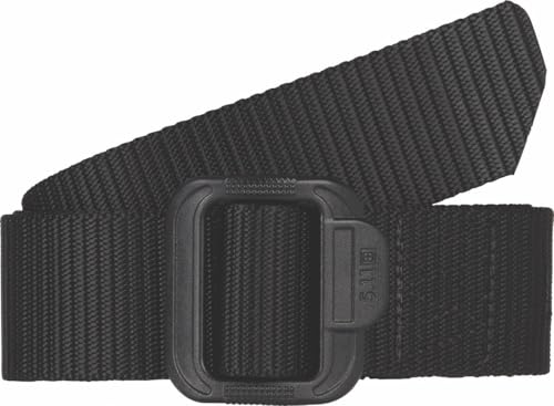 5.11 Tactical Unisex TDU Belt, 1.5 Inches Wide, Durable Nylon, Style 59551, Black, X-Large