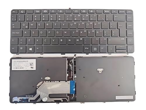 Replacement Keyboard Latin Spanish Keyboard for HP Probook 430 G3 430 G4 440 G3 440 G4 445 G3 640 G2 645 G2 640 G3 645 G3 Laptop with Backlit/with Frame