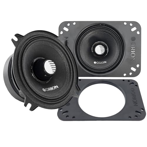 ORION Cobalt CM454 High Efficiency 4" / 4x6 Mid-Range Bullet Loudspeakers, 400W Max Power, 100W RMS, 4 Ohm, 1.2" Voice Coil - Pro Car Audio Stereo, Midrange Speakers (Pair)