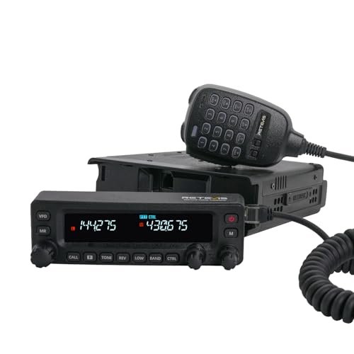 Retevis MA1 Ham Radio, 50W Cross-Band Mobile Transceiver, Long Range Ham Radio Base Station