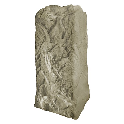 Emsco Group 2235 Natural Sandstone Appearance Utility Cover – Lightweight – Easy to Install Tall Monolith Landscape Rock