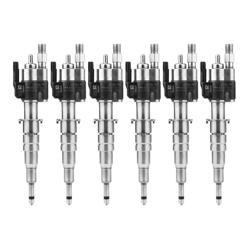 DriveForge STPAT 6 Types 13537585261 Fuel Injectors Compatible with BMW N54 135 335 535 550 750 650i 740i 13537589048-11 13537589048 1353758904811(13537585261-12)