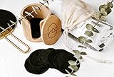 Eira's Reusable Makeup Remover Pads | With Washable Laundry Bag | Zero Waste Facial Round | Soft Reusable Face Pad | Large Bamboo Cotton Rounds for Toner | Bamboo Holder For Storage of Cleansing Wipes