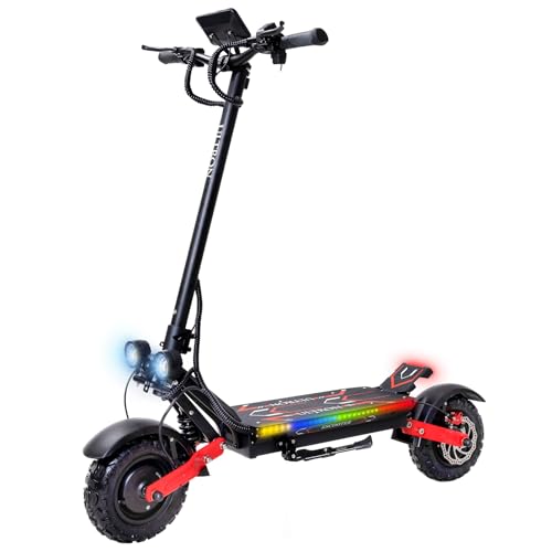 S3 Electric Scooter for Adults, 6000W Dual Motors, 60V 24Ah Battery, Up to 50MPH & 55 Miles, 11" Tires, Off-Road E-Scooter with Dual Brake & Suspension Systems, Folding Commuter Electric Scooter