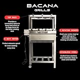 Bacana Grills All-in-One Brazilian BBQ Grill - 7 skewers - Churrasco - Multi Rotisserie - Stainless Steel