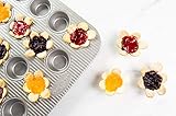 USA Pan Bakeware Mini Cupcake and Muffin Pan, Nonstick Quick Release Coating, 24-Well, Aluminized Steel