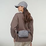 C.C Leopard Patten Belt Bag for Women Fanny Pack Crossbody Bags for Women Fashion Waist Packs with Adjustable Strap Gifts for Women (BGS-4255) (Leopard Pattern - grey)