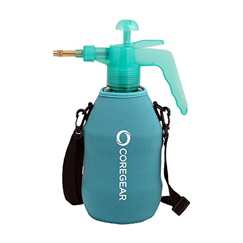 CoreGear (ULTRA COOL™ XLS USA Misters 1.5 Liter Mister & Sprayer Personal Water Pump With Full Neoprene Jacket and Built-In Carrying Strap (Teal)