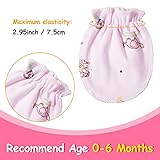 Geyoga Newborn Baby Mittens No Scratch Mittens Soft Elastic Infant Baby Gloves for 0-6 Months(Cute Style,24 Pairs)