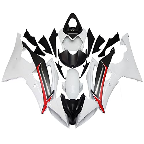 ABS Plastic Fairing Kit Fit for Yamaha YZF600 R6 2008-2016 2009 2010 2011 2012 2013 2014 2015 yzf r6 Fairings Injection Bodywork White Black Red Bodykit