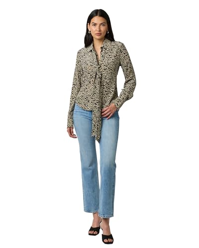 EQUIPMENT Women's Graysen Shirt, True Black and Crème Brulee