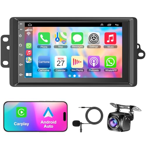 4+64 Android 13 Car Stereo for 2003-2006 Chevrolet Chevy Silverado Impala Tahoe GMC Sierra Yukon, 7" IPS Touch Screen Car Radio Build-in GPS Wireless CarPlay/Android Auto, Backup Camera/DSP/SWC