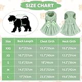 ASENKU Dog Dress Pet Wedding Dress Princess Lace Puppy Birthday Party Outfit Formal Apparel Girl for Small Medium Dogs Cats