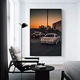 Maisuimaoyi Car Poster JDM Skyline R34 Poster Canvas Art Poster and Wall Art Picture Print Modern Family bedroom Decor Posters 16x24inch(40x60cm)