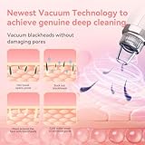 Blackhead Remover Pore Vacuum Upgraded Facial Pore Cleaner Electric Comedone Whitehead Extractor Tool-5 Suction Power,5 Probes,USB Rechargeable Blackhead Vacuum Kit for Women & Men