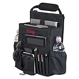 Back Seat Car Organizer with Dedicated Tablet and Laptop Storage Stabilizing Side Straps Soft Adjustable Shoulder Strap and Hardened Buckles Your Office Away from Office