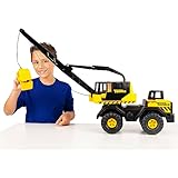 Tonka Steel Classics Mighty Crane - Made with Steel & Sturdy Plastic, Yellow Toy Construction Truck, Boys and Girls, Kids, Toddlers, Ages 3+