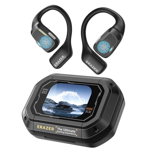 ERAZER XP6 Translation Earbuds Real Time AI Language Translator Earbuds Over The Ear Earbuds Touch Screen for 135 Languages Two-Way Translation Device fit iOS & Android for Travel Business Learning