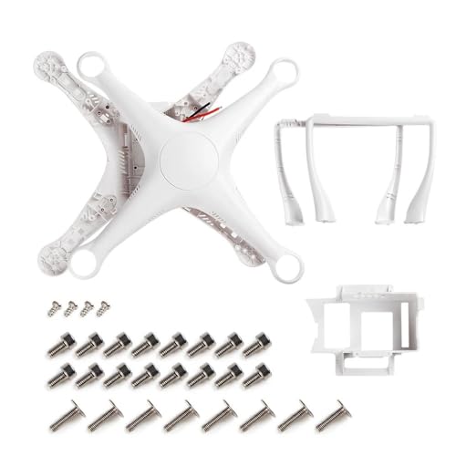 WLLBMDJ for Phantom 3 Upper Middle Bottom Landing Gear Body Shell Set for DJI Phantom 3 Advance Drone Repair Parts