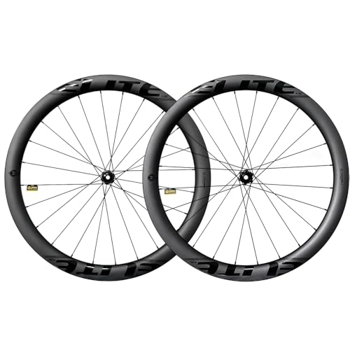 ELITEWHEELS Edge 2.0 Ceramic Bearing Road Disc Carbon Wheelset Ratchet System 36T HUB Wing 20 Spoke 45mm Depth