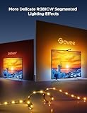 Govee TV Backlight 3 Lite with Fish-Eye Correction Function Sync to 40-50 Inch TVs, 7.8ft RGBICW Wi-Fi LED Strip Lights with Camera, 4 Colors in 1 Lamp Bead, Voice and APP Control, Adapter