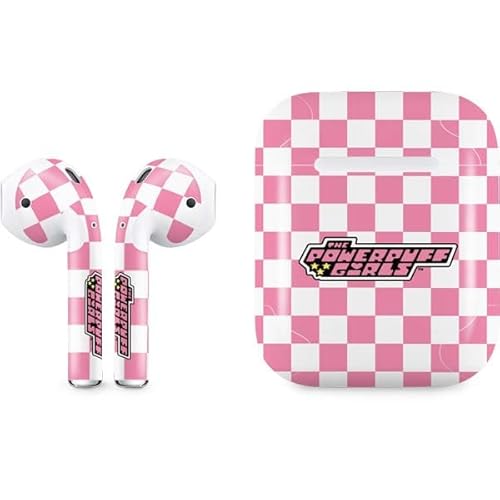 Skinit Decal Audio Skin Compatible with Apple AirPods - Officially Licensed Cartoon Network Powerpuff Girls Checkered Design