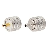 MOOKEERF PL-259 UHF Male Plug Crimp Coax Connector Adapter for RG58 LMR195 RG400 3D-FB KSR195 Cable (Pack of 10)