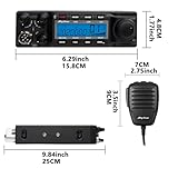 AnyTone AT-6666PRO 10 Meter Mobile Radio for Truckers,80W High Power Ham Mobile Transceiver. AM 80W(PEP) / FM 50W / SSB 80W(PEP).RX and TX Noise Reduction, CTCSS/DCS with RX/TX Split Function