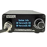 KSGER T12 Soldering Station DIY STM32 V3.1S OLED Temperature Controller Electronic Welding Iron Tips Handle Aluminum Alloy Case Power Equipments 110V T12 Iron Tips K C1 JL02