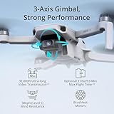 DJI Mini 4K Drone Quadcopter Fly More Combo with Camera for Adults, Under 249g, 3-Axis Gimbal Stabilization, 10km Video Transmission, Auto Return, 3 Flight Batteries Bundle with Deco Gear Accessories