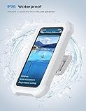 Lamicall Shower Phone Holder Waterproof - 480° Rotatable Retractable Adjustable Shower iPhone Case Holder, Bathroom Wall Phone Mount Stand Water Proof Anti Fog Case, Accessories for 4-7" Cellphones