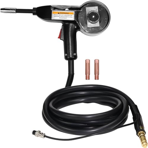 Spool Gun 130A Aluminum Welding Solution for Weldpro MIG Welding Machines - 15Ft - American Style Torch 30% Duty Cycle Welding Accessory