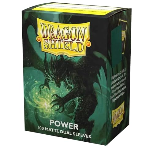 Dragon Shield | Matte Dual Standard Size Card Sleeves | 100 CT - Smooth & Tough Premium TCG Sleeves - Compatible with Pokemon, Flesh & Blood, One Piece & Magic The Gathering | Power