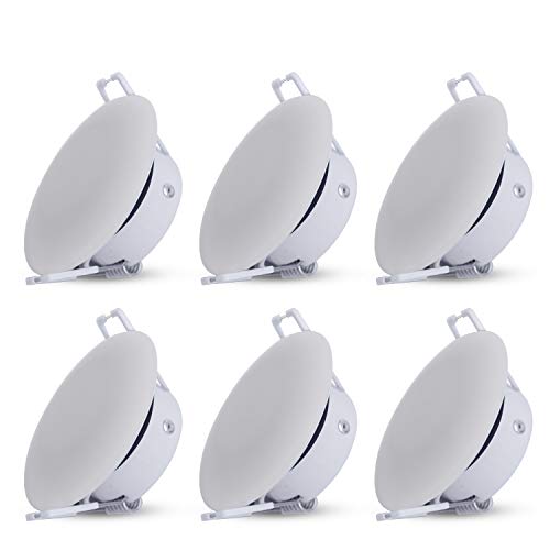 Facon 3 Inch LED RV Puck Light, DLFST3-008, Full Aluminum Recessed Mount Down Light 12V Interior Light for RV Motor-Homes Camper Caravan Trailer Boat, 4000K Cool White (6 Packs)